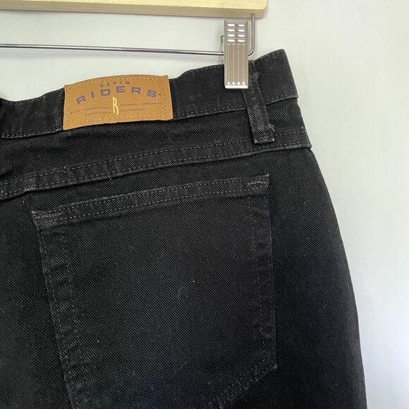Riders by Lee black jeans cotton pants women's size 16 pockets casual pants - Picture 4 of 6